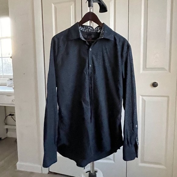 Robert Graham Geometric Pattern Button Up Casual Shirt Men's Large Long Sleeve - Picture 5 of 8